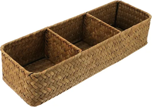 Vista 10 de FOMIYES Caja de almacenamiento tejida de 3 piezas, organizador tejido para el hogar, organizador de artículos diversos para el hogar, organizador