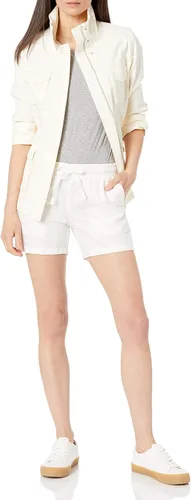 Vista 4 de Tienda Essentials Pantalón corto de lino con cordón de 5 pulgadas
