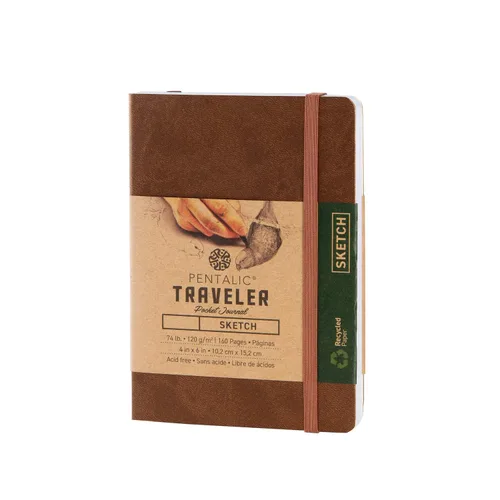Vista 12 de Cuaderno de bocetos Travelers Dot Grid Pentalic Art, libre de ácidos