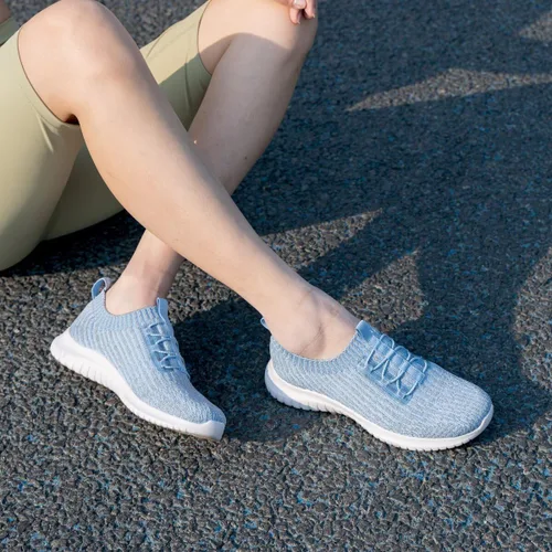 Vista 2 de konhill Zapatos cómodos para caminar para mujer, tenis atléticos, casuales, sin cordones