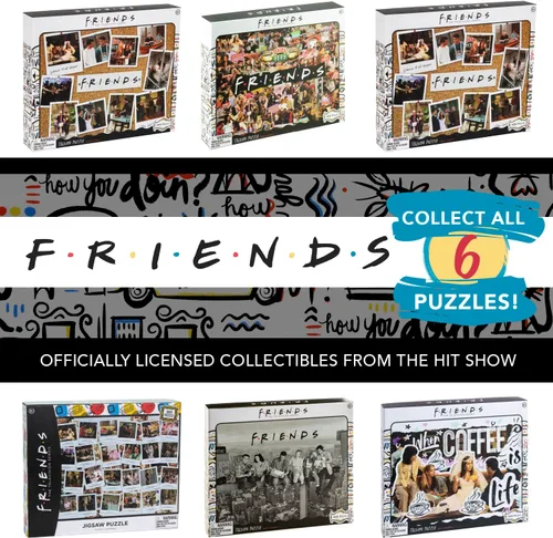 Vista 6 de Friends TV Show Seasons - Rompecabezas de 1000 piezas, 30 x 24 pulgadas