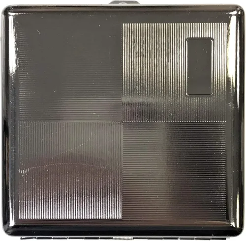 Vista 4 de 3102B1 - Funda de metal para cigarrillos (capacidad para 20 cigarrillos de tamaño King Size), Plateado