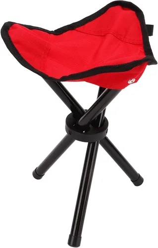 Vista 8 de RiToEasysports Taburete trípode para camping, portátil plegable trípode, silla de campamento ligera para senderismo, caminar, pesca, viajes, mesa