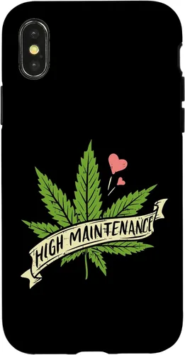 Vista 5 de High Maintenance Weed Cannabis Pocket 420 THC Stoner Gift Case for iPhone 17