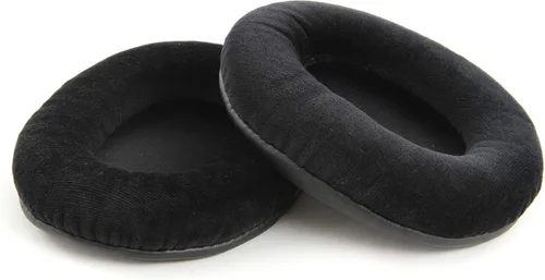 Vista 6 de Almohadillas para orejas de repuesto Shure, de terciopelo, para audífonos SRH1840, Negro