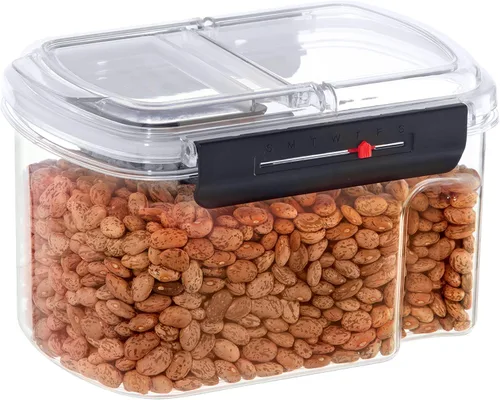 Vista 11 de Oggi Easi Grip - Contenedor de almacenamiento a prueba de humedad de 57 onzas, recipiente sellable sin BPA, tapa de vertido abatible, recordatorio