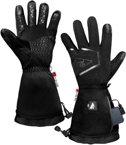 Vista 2 de ActionHeat Guantes térmicos con batería para hombre, delgados, impermeables, guantes eléctricos, 3 ajustes de calor, hasta 8 horas de tiempo
