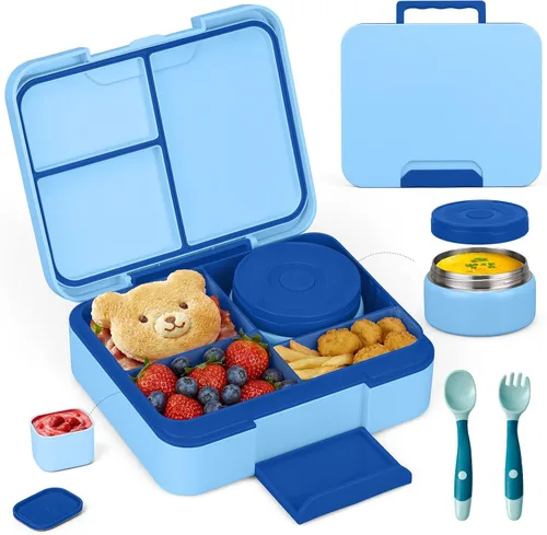 Vista 10 de WyfKyd Set de lonchera Bento con contenedor térmico de sopa para niños y adultos Bento Box Set with 9.5oz Soup Thermo Kids Leak-proof Lunch Box
