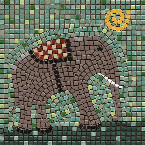 Vista 37 de Crea una verdadera obra de arte de mosaico con nuestro kit de hazlo tú mismo, acuario cuadrado de 7 pulgadas (18 cm)