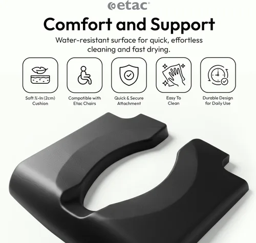 Vista 2 de Etac Cojín de asiento cómodo suave y cómodo, altura de 0.75 pulgadas