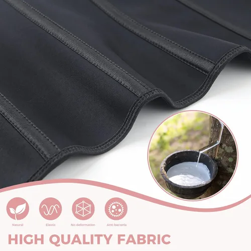 Vista 7 de YADIFEN Entrenador de cintura para mujer, faja de látex para la parte inferior del vientre, faja de látex para entrenamiento de cuerpo, cinturón