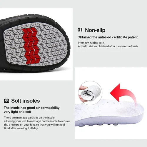 Vista 3 de JSWEI Zapatos de chef para hombre – Profesional resistente al aceite al agua Zapatos de chef de enfermería antideslizantes, zapatos de trabajo