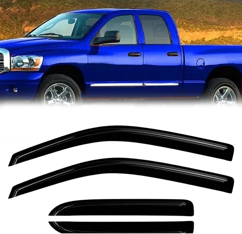 Vista 52 de Protectores de lluvia de ventana para Ford F150 SuperCab 2004-2014 2 piezas deflector de ventana para 09-14 F-150 con 2 puertas delanteras