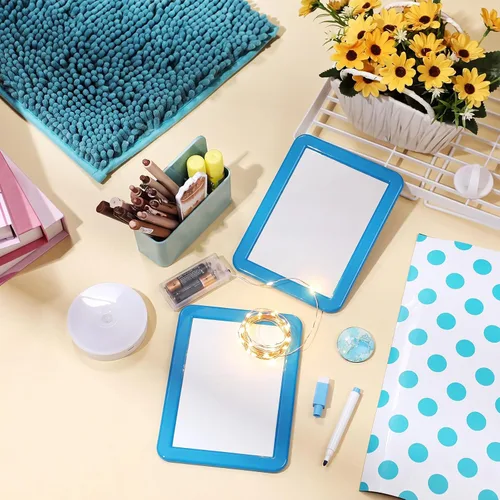 Vista 7 de Chuangdi Organizador de casillero y kit de decoración de 17 piezas de artículos esenciales para el regreso a clases, estante magnético