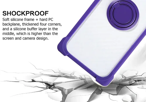 Vista 2 de Case for Xiaomi Redmi Note 10s Case Compatible with Xiaomi Redmi Note 10s Phone Case PC backplane + Silicone Soft Frame Cover