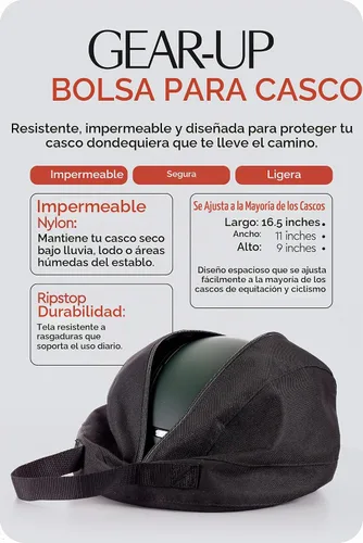 Vista 2 de HORZE Ecuestre Bicicleta Montar Fácil de Llevar Casco De Nylon Impermeable Caso