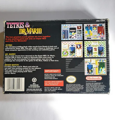 Vista 2 de Tetris Dr Mario - 2 Game Cartridge