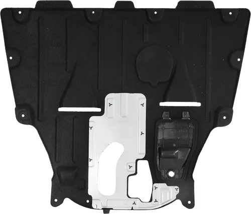 Vista 4 de Go-Parts - Protector contra salpicaduras de motor para Chrysler 200 (2015-2017), cubierta inferior delantera con almohadilla de aluminio, motor