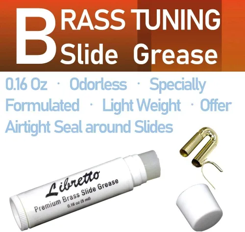 Vista 6 de Libretto Kit de cuidado todo en uno para trompeta (corneta) con instrucciones: aceite para válvula + grasa para deslizamiento + paño de limpieza +