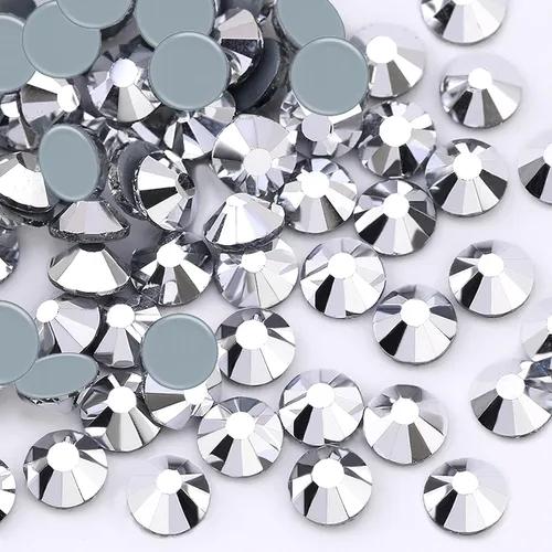 Vista 12 de Dowarm 1440 diamantes de imitación de cristal termofijos, cristales de fijación en caliente para ropa de manualidades, cristal de parte trasera