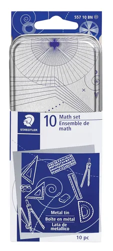 Vista 2 de Staedtler paquete de herramientas de dibujo para matemática (557 10 BN 02)