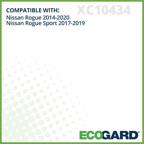 Vista 3 de ECOGARD Filtro de aire de cabina XC10434 para Nissan X-Trail 2015-2025, Renault Koleos 2016-2024, Logan 2022-2024, Nissan Rogue 2014-2020, Rogue