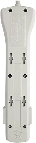 Vista 5 de Eaton Tripp Lite serie SUPER7 Tira de alimentación con enchufe plano, protector de sobretensión, 7 tomas, cable de extensión de 7 pies, 2160 julios