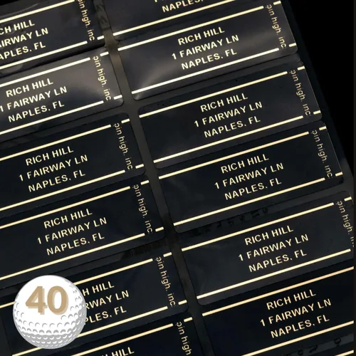 Vista 8 de Golf Essentials: Personalized ID Labels, Pro Scorecards & Game Guides. Weatherproof Accessories for Club Tracking, Stat Logging & Wagering