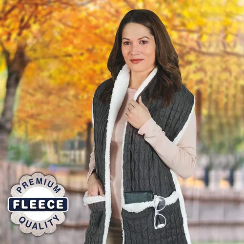 Vista 3 de Ontel Bufanda Huggle, gris, talla única