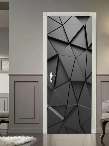Vista 17 de artfanke Adhesivo de puerta 3D Despegable y pegable 76.95 cm x 200 cm - Envolturas de puerta autoadhesivas Murales Papel tapiz - Habitación