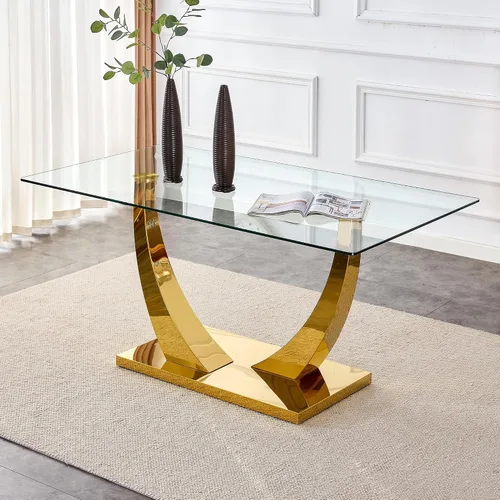Vista 79 de Mesa de comedor moderna para mesa de comedor de mármol sintético de 4/6, 63 pulgadas, mesa de cocina rectangular, mesa de cocina y comedor de fácil