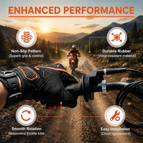 Vista 6 de Mango Grip Twist Throttle Cable 7/8" 0.866 in para ATV/ATC Dirt Bike Mini Bike 50cc 125cc 150cc 250cc 125cc 125cc 140cc 4-Stroke Pocket Bike