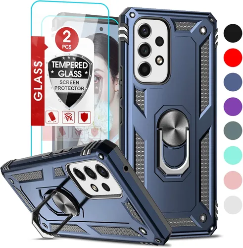 Vista 28 de LeYi Funda para Moto G Stylus 2022 4G (no compatible con 5G), funda para Moto G Stylus con 2 protectores de pantalla, funda protectora de grado Oro