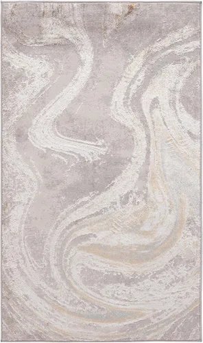 Vista 13 de SAFAVIEH Orchard Collection - Alfombra decorativa de 4 pies 5 pulgadas x 6 pies 5 pulgadas, gris y azul, diseño abstracto moderno, no desprende