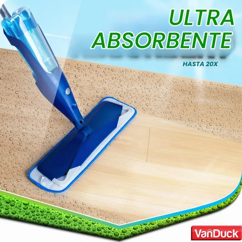 Vista 7 de VanDuck Almohadillas de limpieza de microfibra compatibles con trapeadores Bona de 18 pulgadas (paquete de 3)