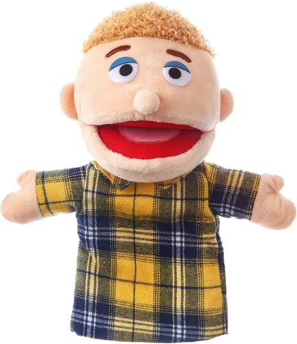 Vista 22 de 1 pieza de marionetas de mano familiares de 12 pulgadas, abuelos, mamá y papá, hermano y hermana, marionetas de mano de peluche para niños, juguetes