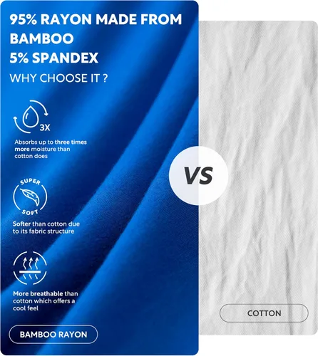 Vista 4 de Separatec Ropa interior transpirable de rayón refrescante para hombre, hecho de bambú, calzoncillos tipo bóxer para hombres, bolsa de bola, paquete