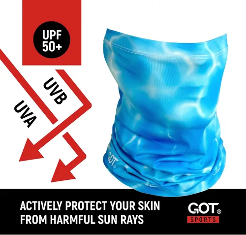 Vista 2 de GOT Sports UPF 50+ Bufanda de Pesca para Cuello - Máscara Facial UV de Protección Solar para Hombres y Mujeres - Cubierta Facial Camo SPF Gator