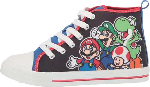 Vista 8 de SUPER MARIO Brothers Mario Luigi Nintendo - Zapatos deportivos de caña alta y con cordones para niños pequeños talla 7 a 12