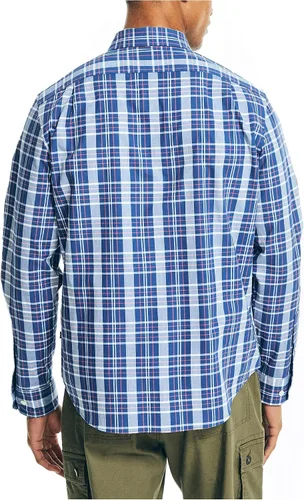 Vista 3 de Nautica Camisa de popelina a cuadros para hombre