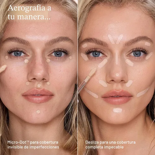 Vista 3 de Charlotte Tilbury AIRbrush Corrector de desenfoque impecable – Corrector para ojeras, manchas y más – Hidratante, cobertura completa con un acabado