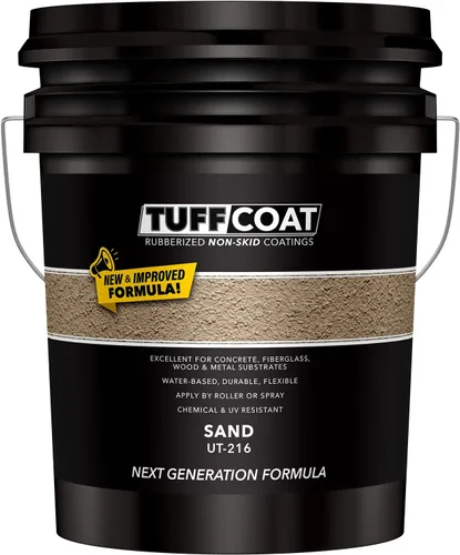 Vista 32 de TUFF Coat UT-100 revestimiento antiderrapante, 1 galón Blanco