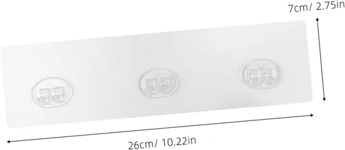Vista 2 de PE Adhesive Hooks for Shower Shelf Replacement, 4pcs