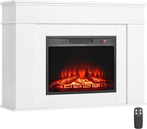 Vista 14 de VEVOR - Chimeneas independientes de 22.8 pulgadas, calefactor eléctrico portátil de chimenea de 1500 W y 5120 BTU, con protección contra