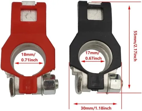 Vista 6 de Suitable for 1 pair Car Positive Negative Battery Terminal Connector Set for Nissan Altima Maxima Sentra Murano Pathfinder 243407F000