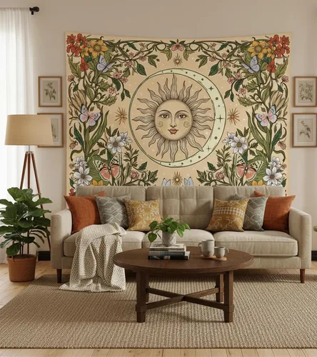 Vista 4 de Accnicc - Tapices Boho de Sol y Luna10127AXS
