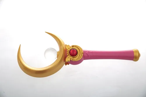 Vista 3 de OURCOSPLAY Sailor Moon Accesorios Cosplay Tsukino Usagi Moon Stick accesorios para disfraz