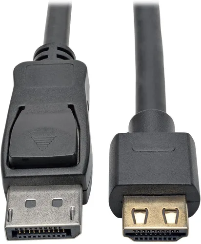 Vista 7 de Tripp Lite Cable adaptador DisplayPort 1.2a a HDMI, activo con enchufe HDMI de agarre M/M DP 4K, 6 pies (P582-006-HD-V2A)