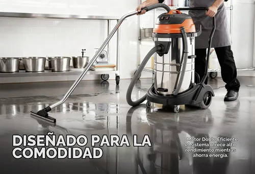 Vista 3 de JM773 Aspiradora industrial mojado/seco – 2 motores – 21 galones.