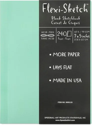 Vista 5 de Arte Mundial flexi-sketch blocs de dibujo Helecho 4 in. x 6 in. Paisaje [Pack de 3]